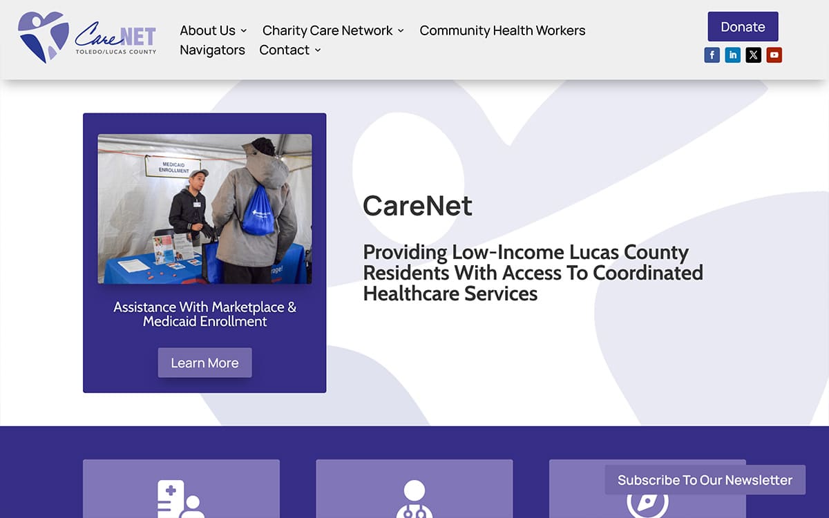 ToledoCareNet.com Website Design