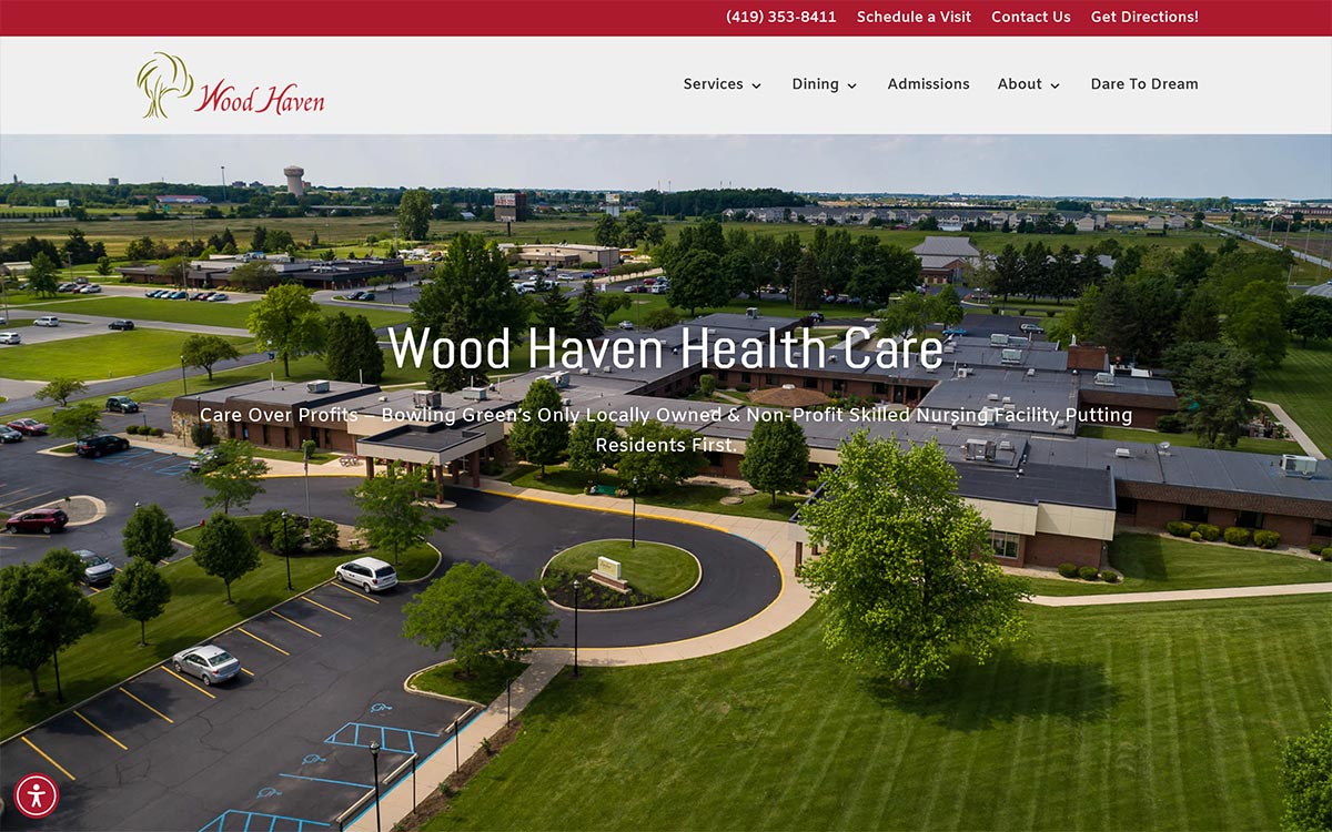 WoodhavenHealthcare.com Website Design